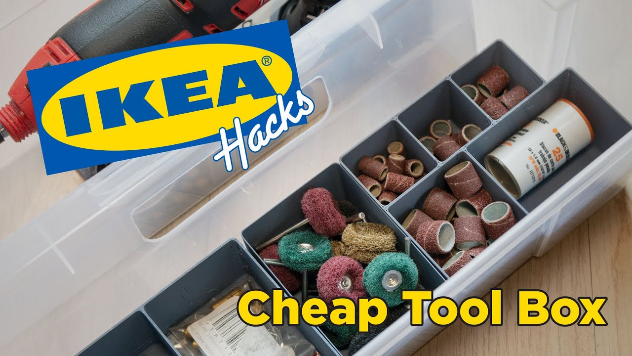 Cheap tools box with IKEA Samla hack using 3D Printer