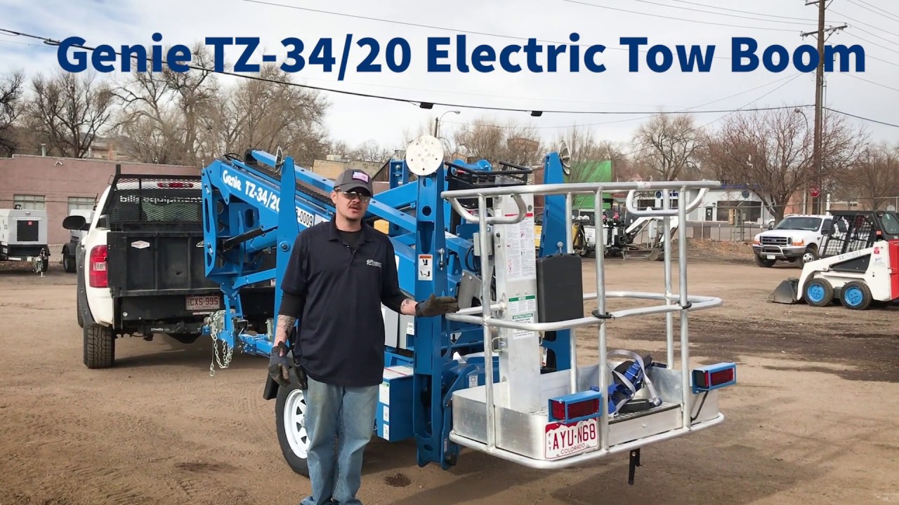 Demo: How to Operate a Genie TZ-34/20 Electric Towable Boom Lift