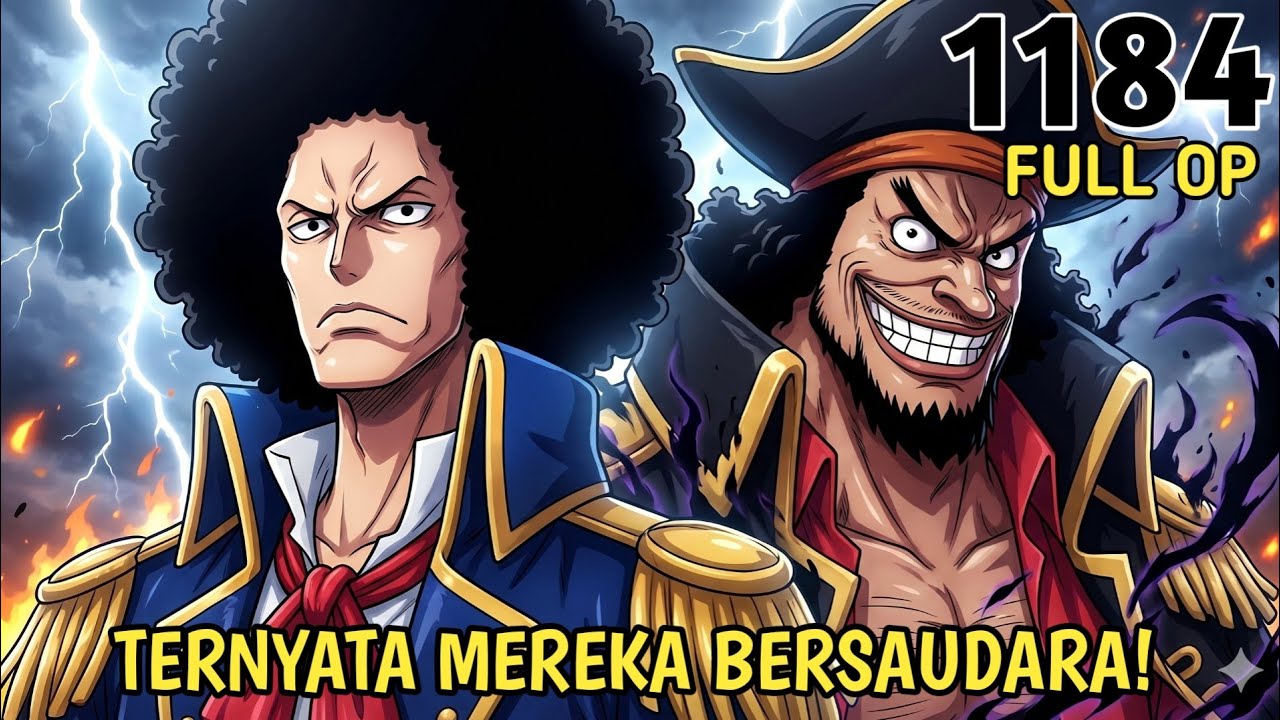 FULL ONE PIECE 1184 - GILA! TERNYATA BROOK MASIH SATU SAUDARA DGN TEACH! KRU SHP PALING MISTERIUS!