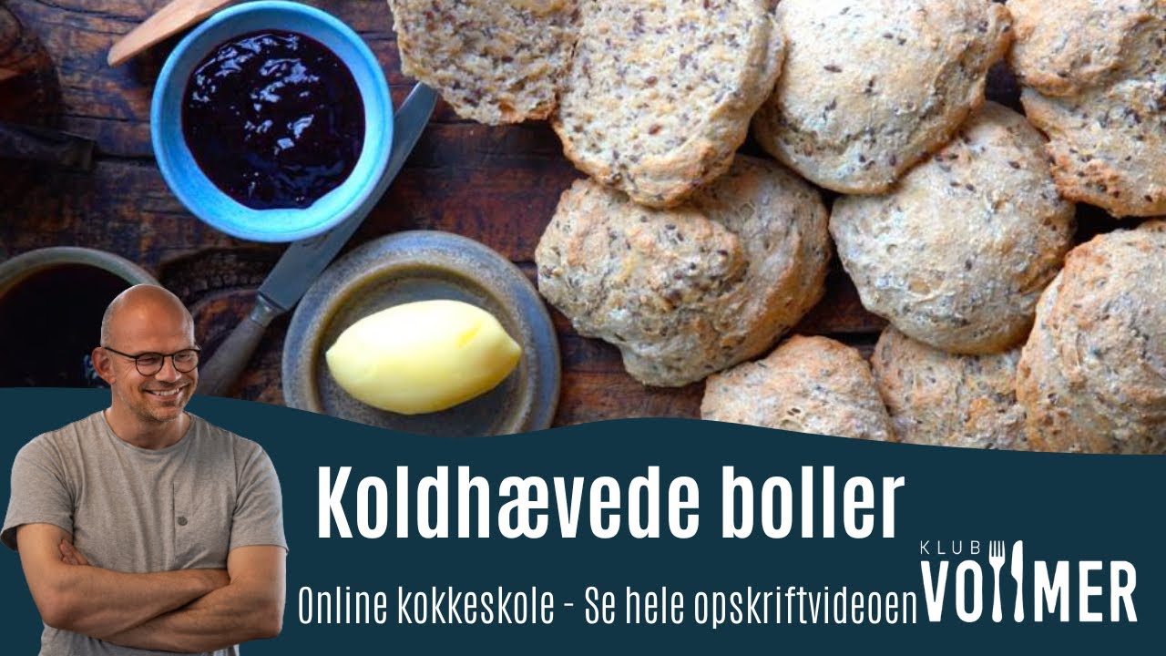 Koldhævede boller - Jesper Vollmers opskrift