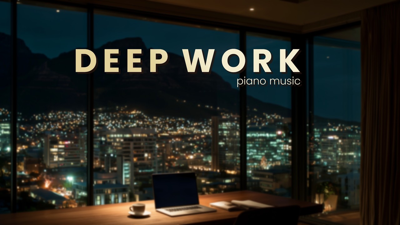 Deep Work 🌙 Calm Piano Music for Focus, Study & Productivity | 90 Minutes