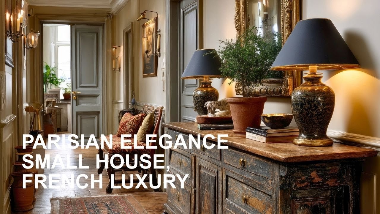 Parisian Elegance in a Small Home | A Tour of Elegant French Interior Design