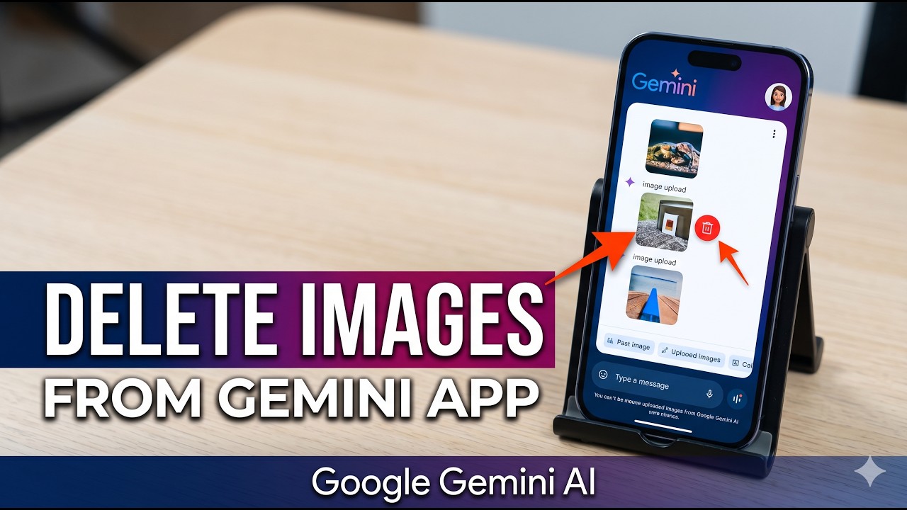 Как удалить загруженные изображения из приложения Google Gemini AI