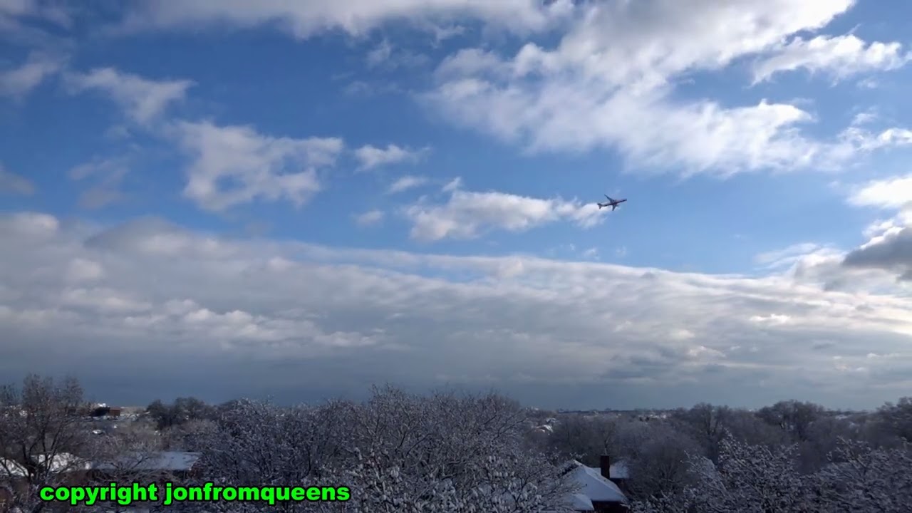 Planes taking off from JFK in Timelapse (Dec 14th, 2025)