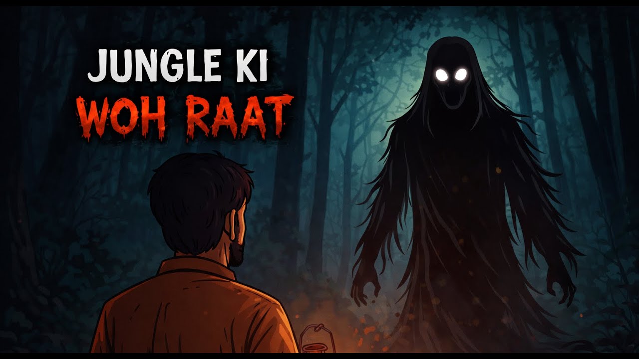 Jungle ki woh kaali raat | Horror story | hindi kahaniya scary stories | animated cartoons