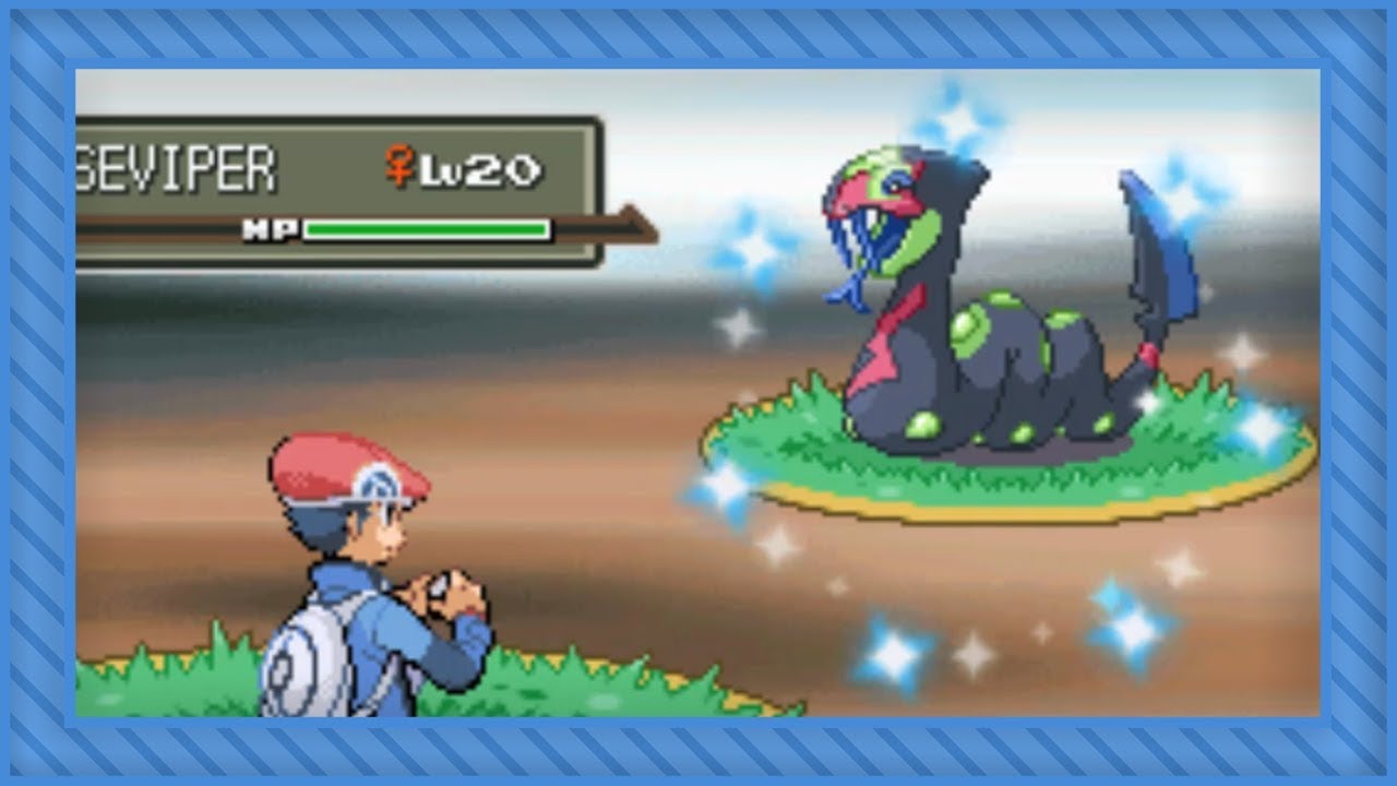 [LIVE] Shiny Seviper after 15,699 REs in Platinum (Repel trick + Sapphire insertion)