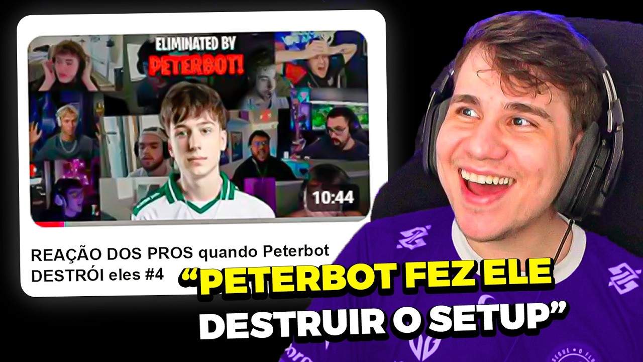 PULGA REAGE: REAÇÃO DOS PROS quando Peterbot DESTRÓI eles #4