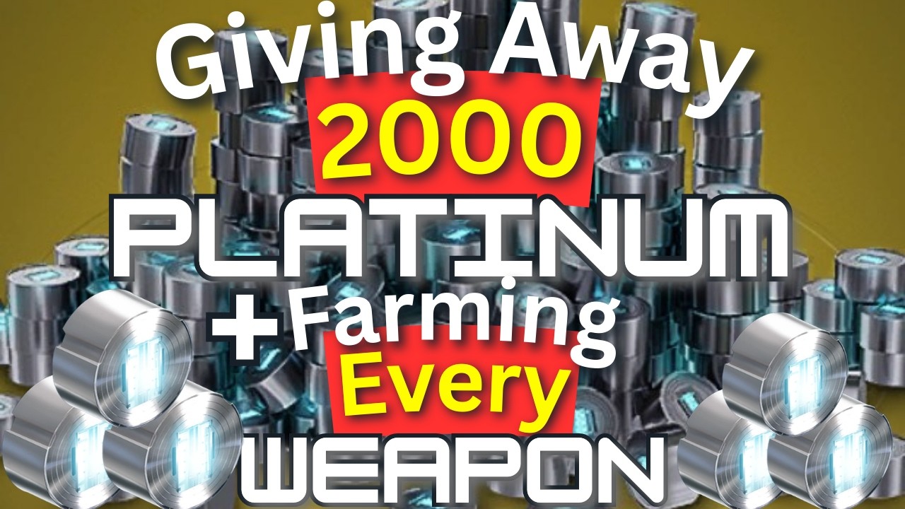 2000 Plat Giveaway! Farming EVERY Weapon in Warframe