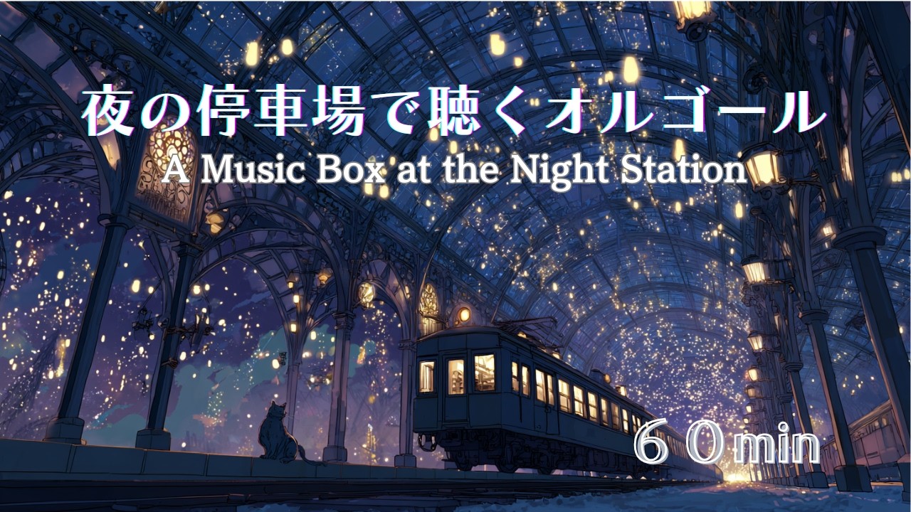 [music box]夜の停車場で聴くオルゴール[睡眠・作業・読書用BGM]Music Box BGM for Sleep, Work, and Reading
