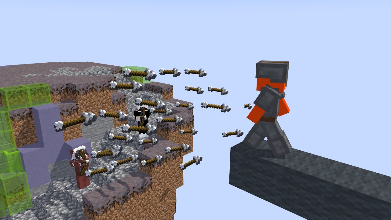 ​@TheHerobrineTime und ich besiegen Sweats & Cheater in Bedwars (+ Bowspam)