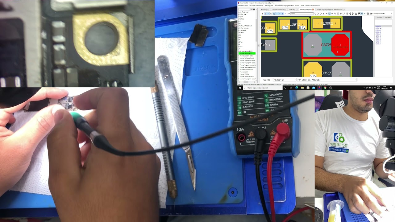 REPARO BACKLIGHT IPHONE 7- MEDIÇÃO E SOLUÇÃO!
