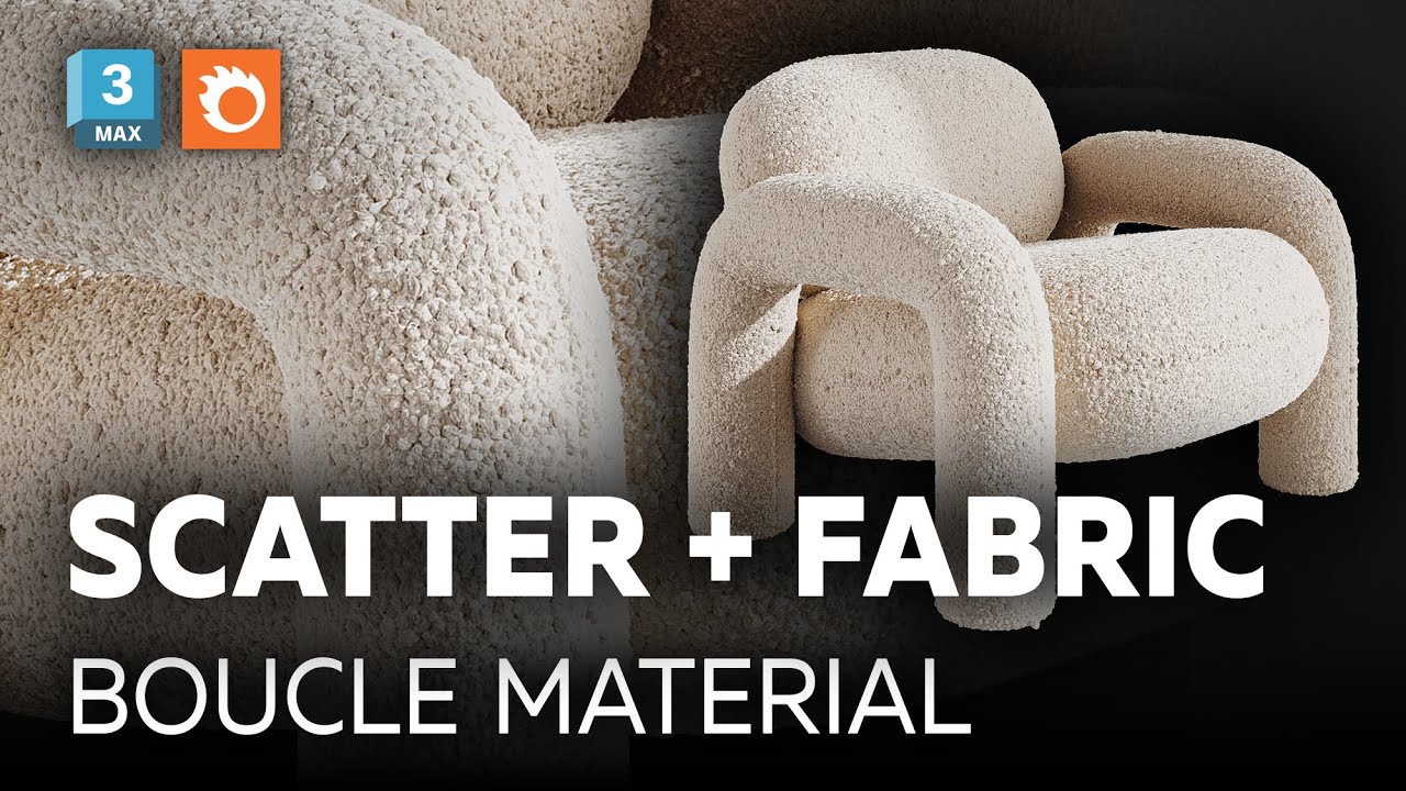 DETAILED FABRIC for closeups in 3ds max! Boucle Material