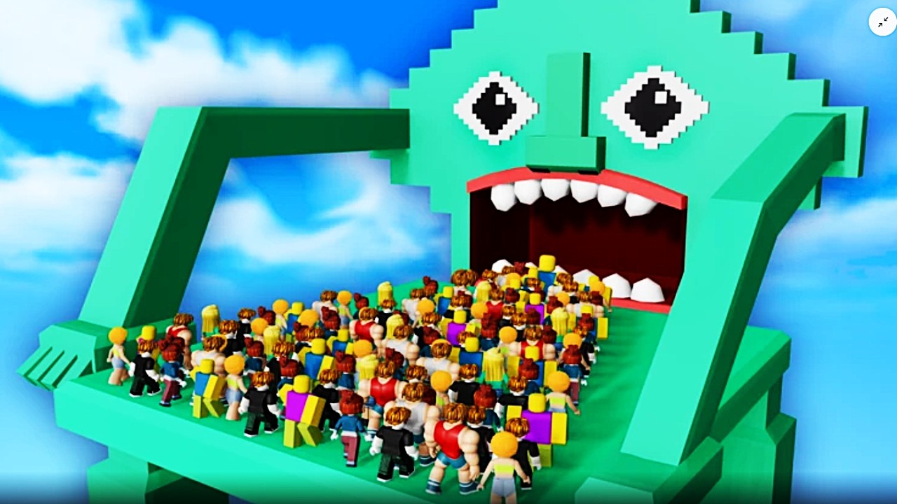 100 Players Enter Brainrot - Roblox