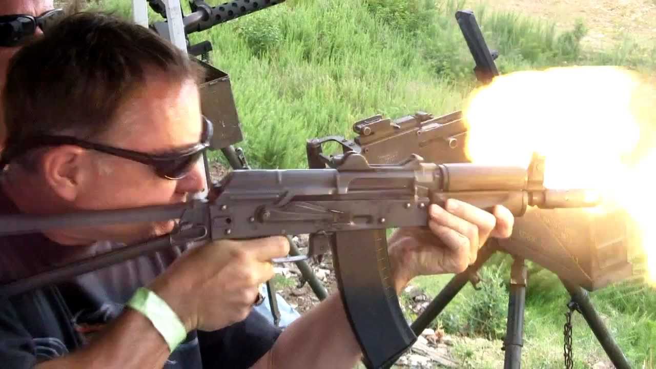 Oklahoma Full Auto Machine Gun Shoot Down the Line.mpg