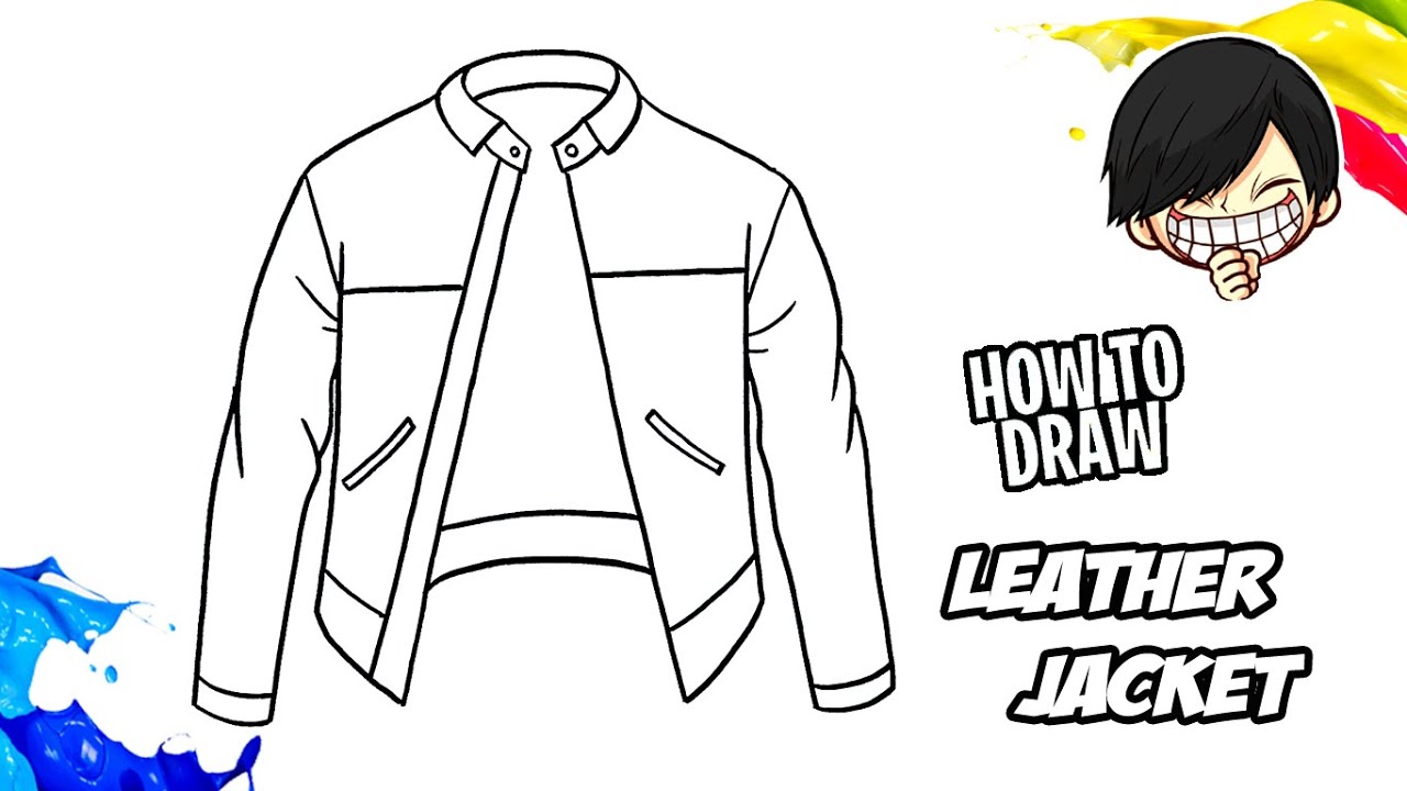 How to draw Leather Jacket