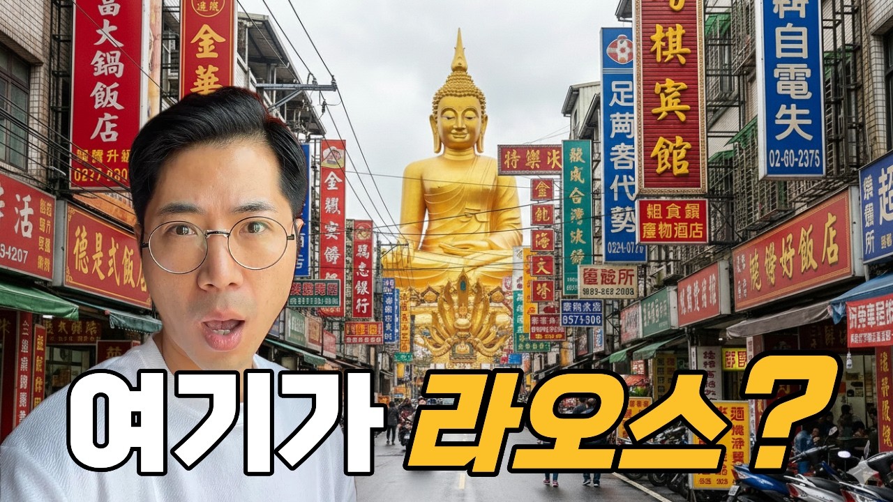 라오스에 왔는데, 풍경이 이상합니다