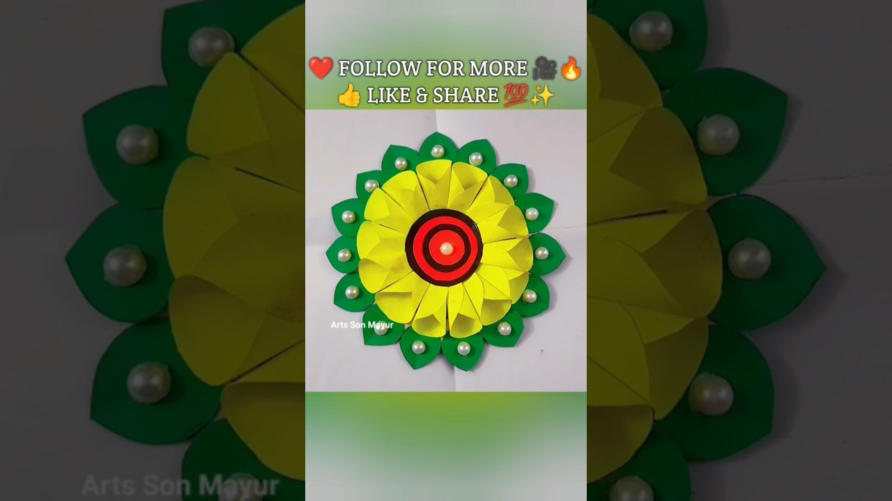 Paper Se Beautiful Phool Kaise Banaye 🌸 | Easy Paper Flower Craft | DIY Flower Shorts 