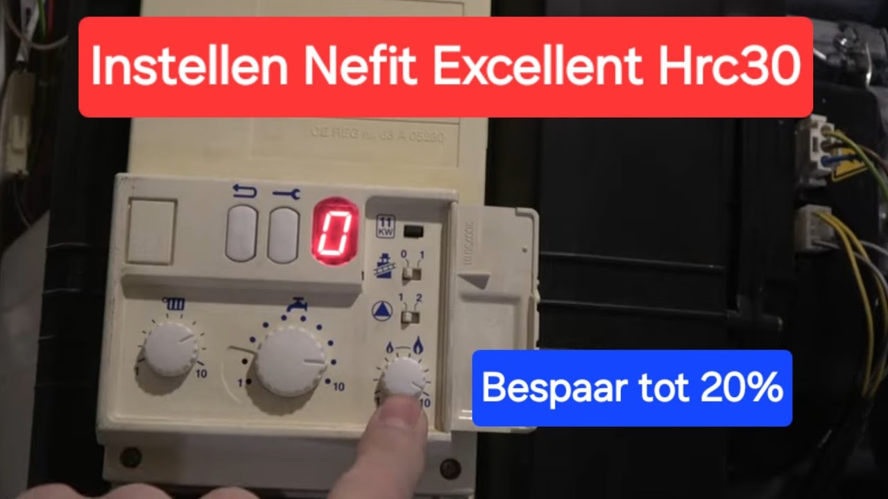 Instellen Nefit Excellent Hrc30 CW5 cv-ketel...