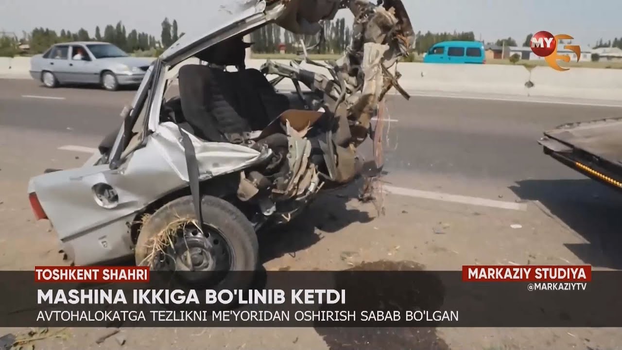 Mashina ikkiga boʻlinib ketdi