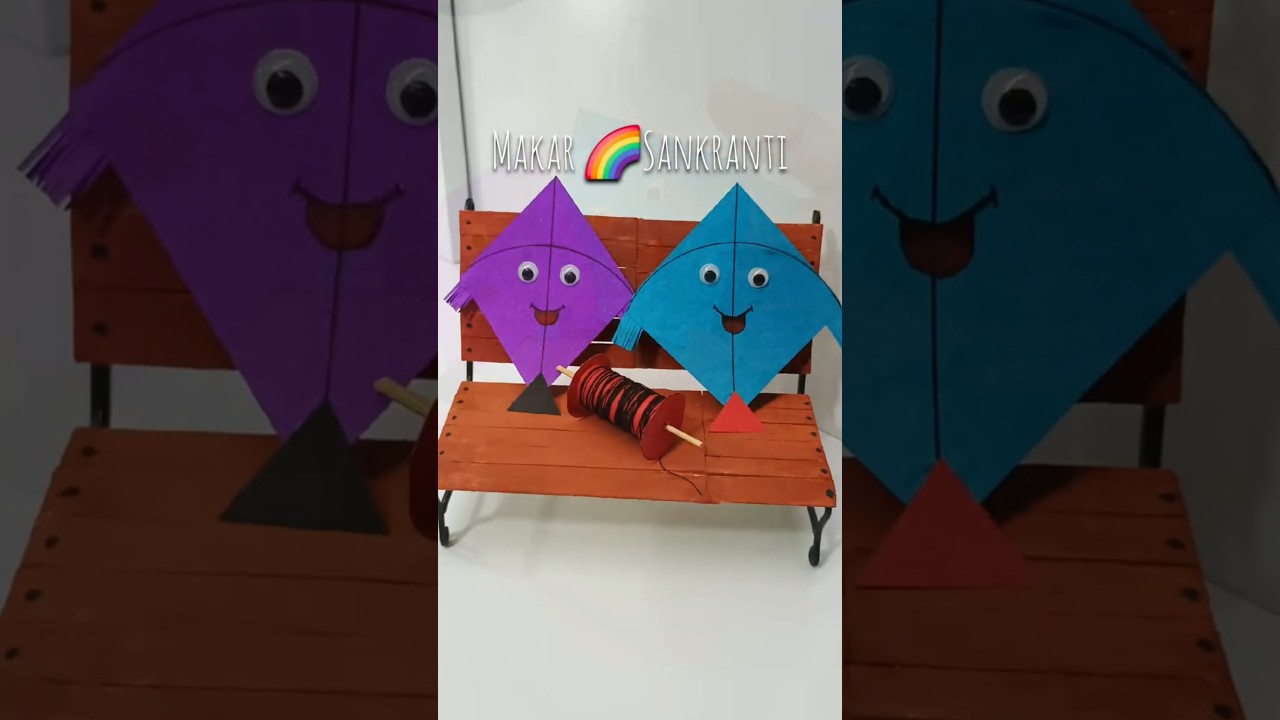 Makar Sankranti Special Kite Making 🪁 Easy Art & Craft ✂️ 