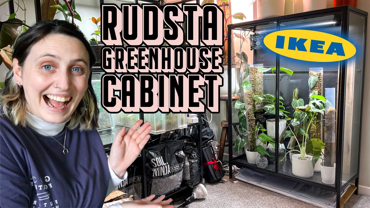 Setting up my IKEA RUDSTA Greenhouse Cabinet 🪴 🔨