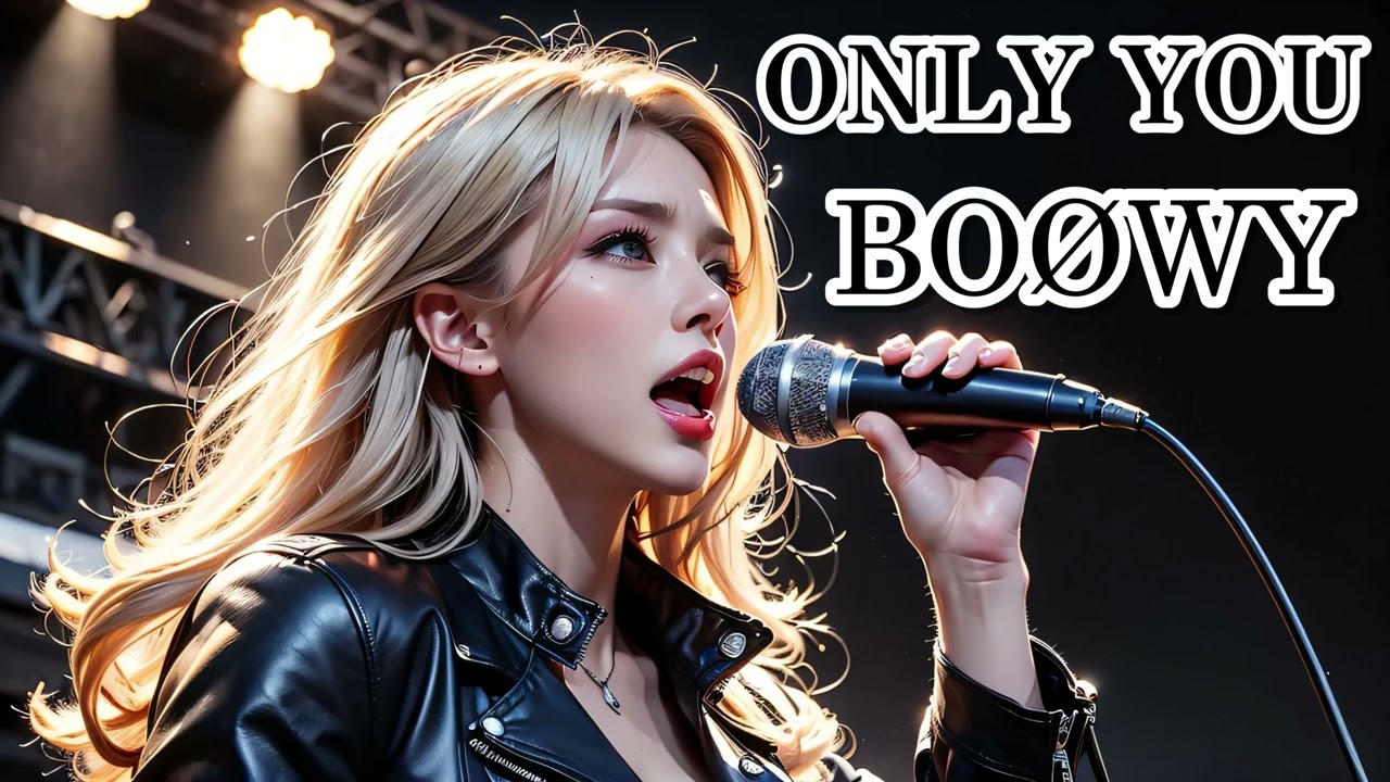 BOØWY【ONLY YOU】AIメタル女子がカバーした　メタル全開!! AI cover J-Rock