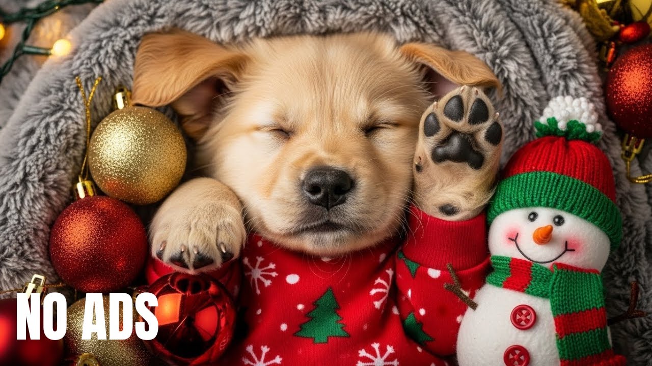 12 HOURS of Dog Calming Music for Dogs 🐶🎅 Anti Separation Anxiety Relief 🎄 Deep Sleep 💖 No Ads