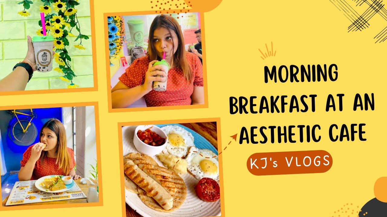 MORNING BREAKFAST AT AN AESTHETIC CAFE || THE COUNTRY HOUSE || TWISTY || @KJMINIVLOG