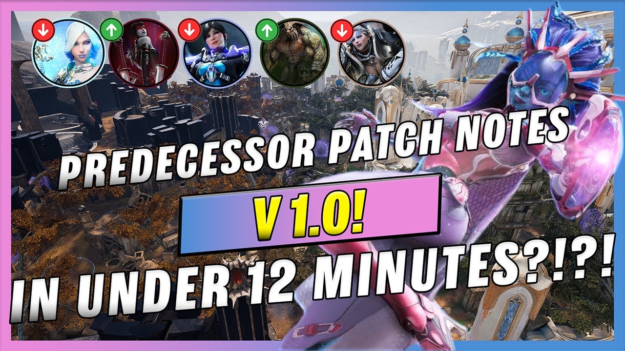 Predecessor V1.0 Patch Notes in Under 12 Minutes - Buffs, Nerfs, Item Reworks, QOL, Etc.