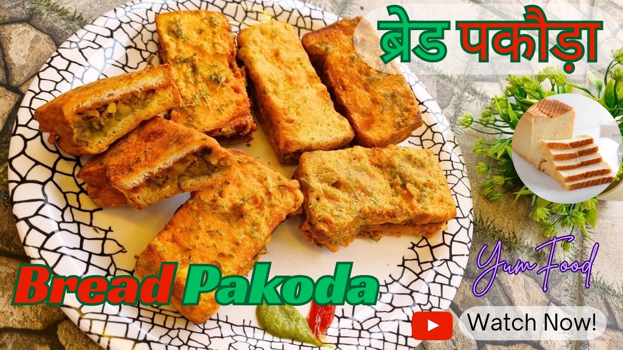 Crispy Bread Pakoda with Secret Tips | Stuffed Bread Pakoda Recipe | YumFood