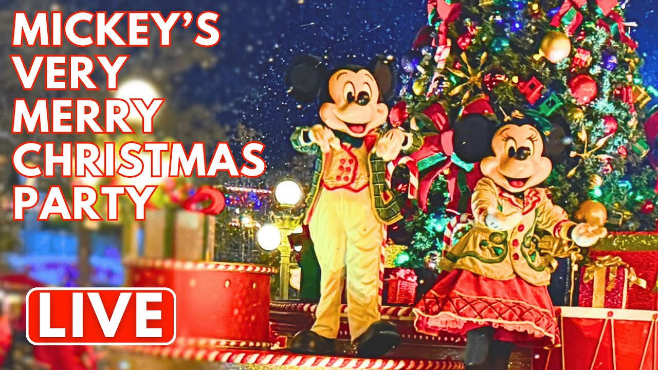 🔴 LIVE: Mickey&rsquo;s Very Merry Christmas Party & Once Upon a Christmastime Parade! 🎄