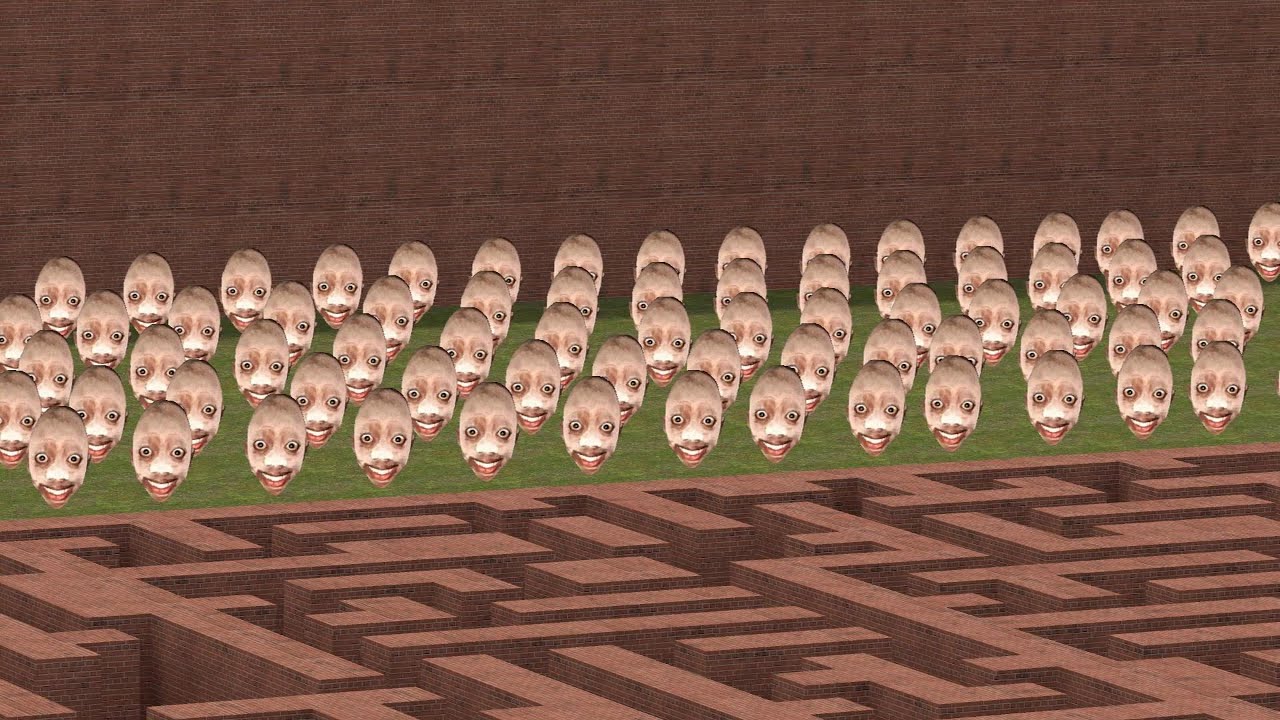 (GMOD) Run away nextbots Garry's mod EP39 4K 60FPS