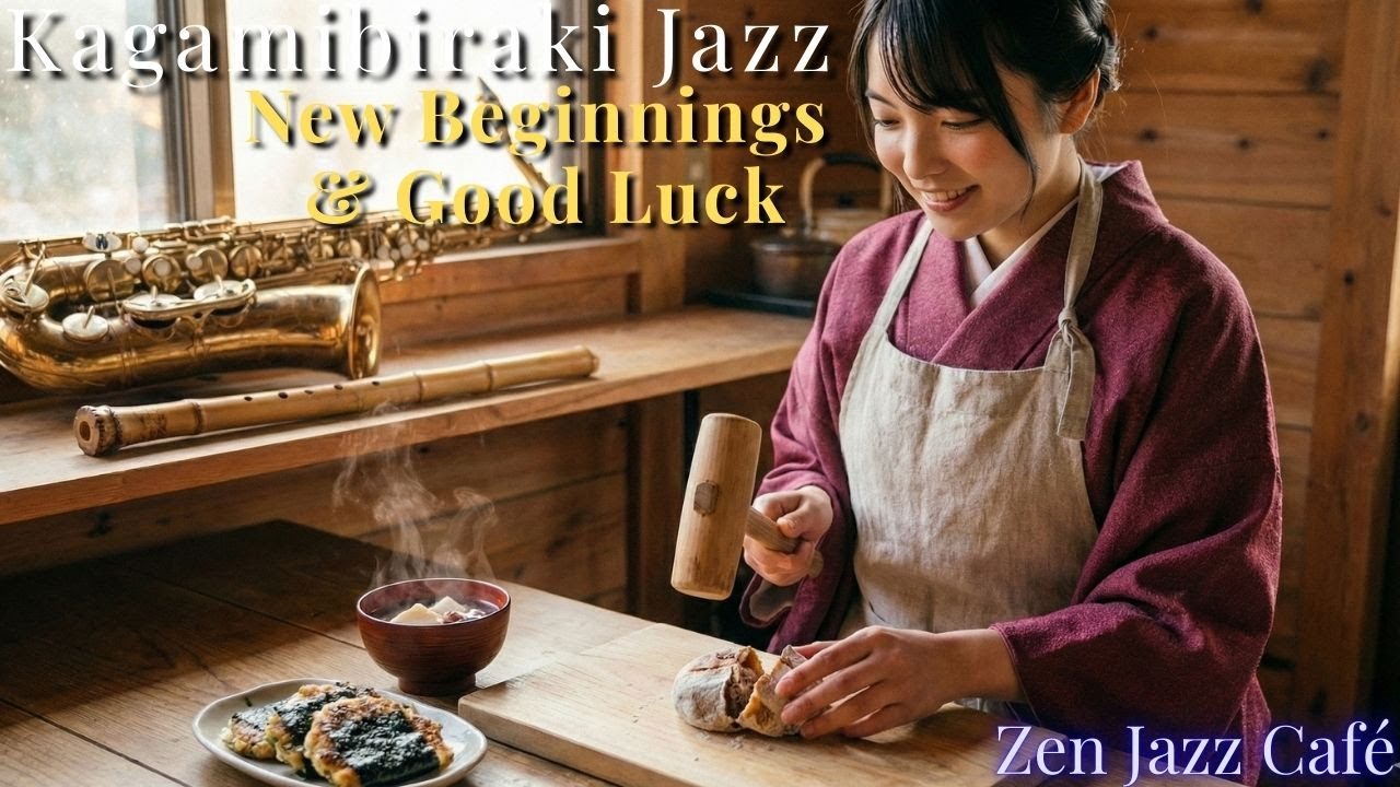 Kagamibiraki Jazz 🎍 New Beginnings & Good Luck | Zen Piano & Traditional Japanese Sounds