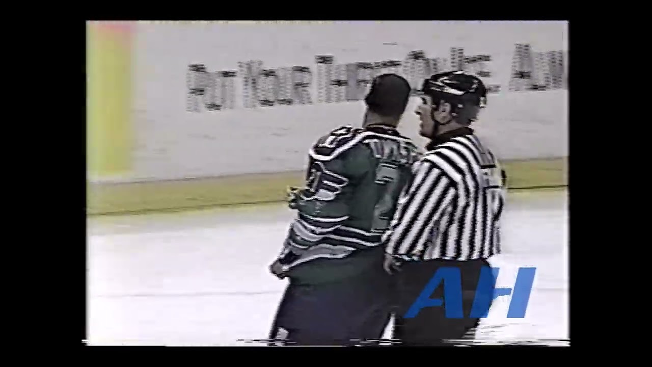 IHL Nov. 25, 1994 Chris LiPuma,ATL v Graeme Townshend,HOU Atlanta Knights Houston Aeros