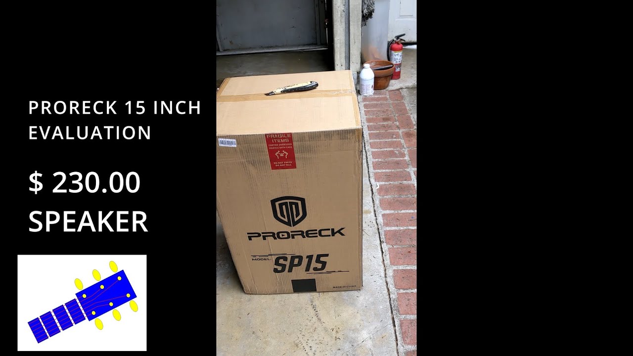 PRORECK 15 INCH SPEAKER EVALUATION