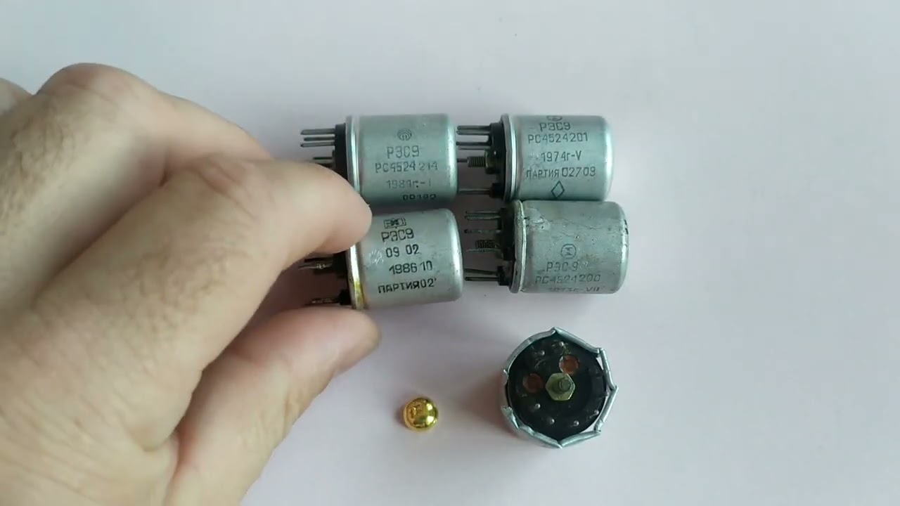 Реле РЭС9 с золотом и платиной
