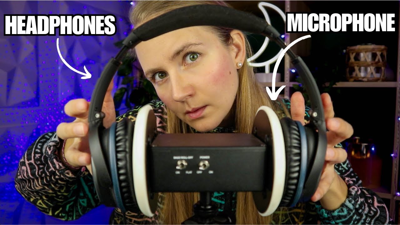 ASMR Putting Headphones over My 3D Microphone 🤯
