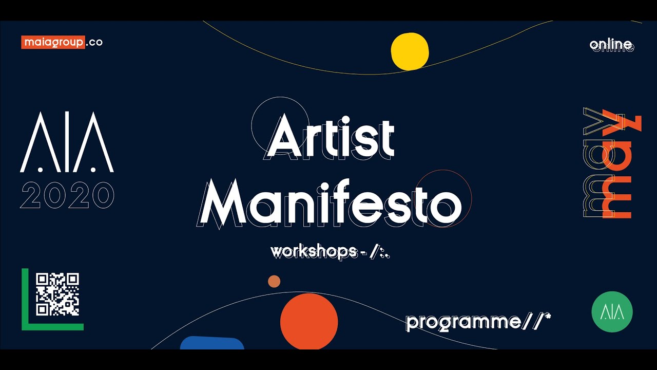 Artist Manifesto: Writing an Artist Manifesto with Paula Varjack | #MAIAThisMay