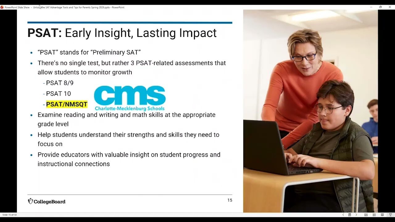 CMS Family Academy: Coffee Chat Unlock the SAT Advantage Tools and Tips for Parents
