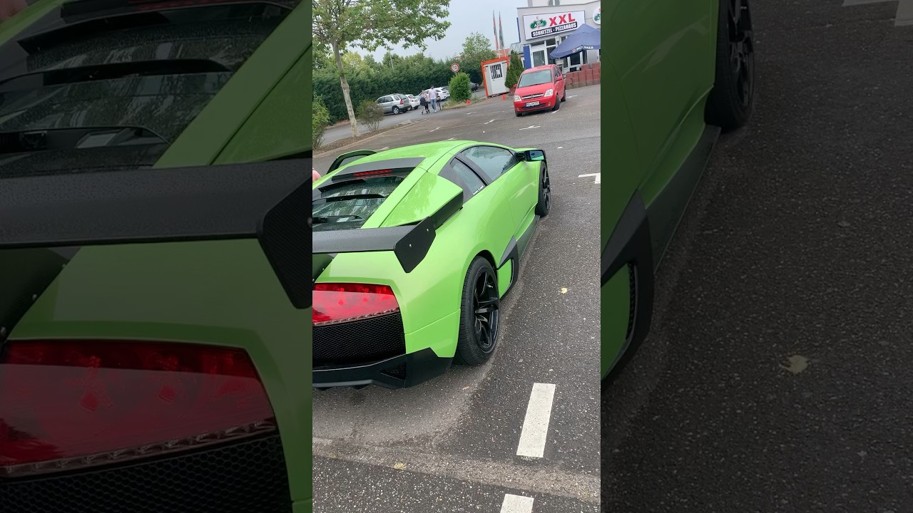 Green MODIFIED Lamborghini Murcielago LP640