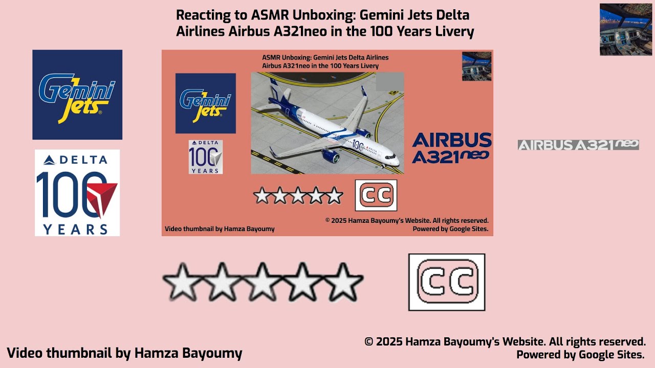 Reacting to ASMR Unboxing: Gemini Jets Delta Airlines Airbus A321neo in the 100 Years Livery