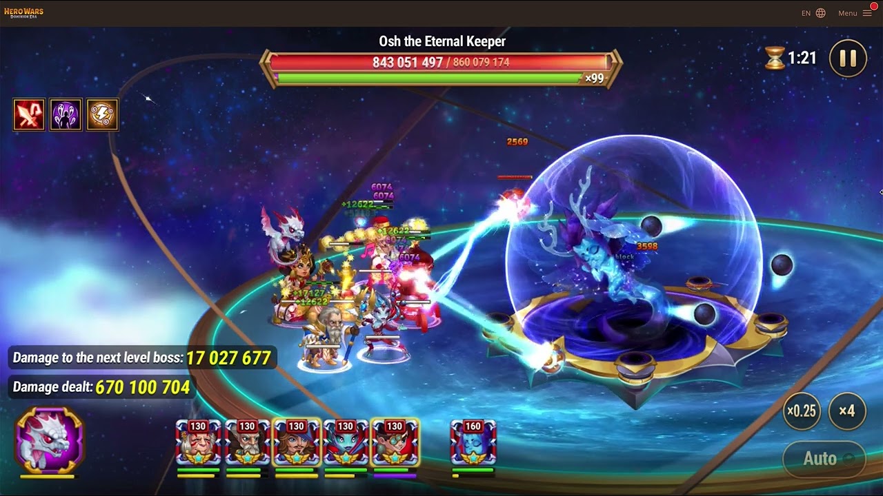 Hero Wars Osh 160 - Double Crit for 1.5 billion damage