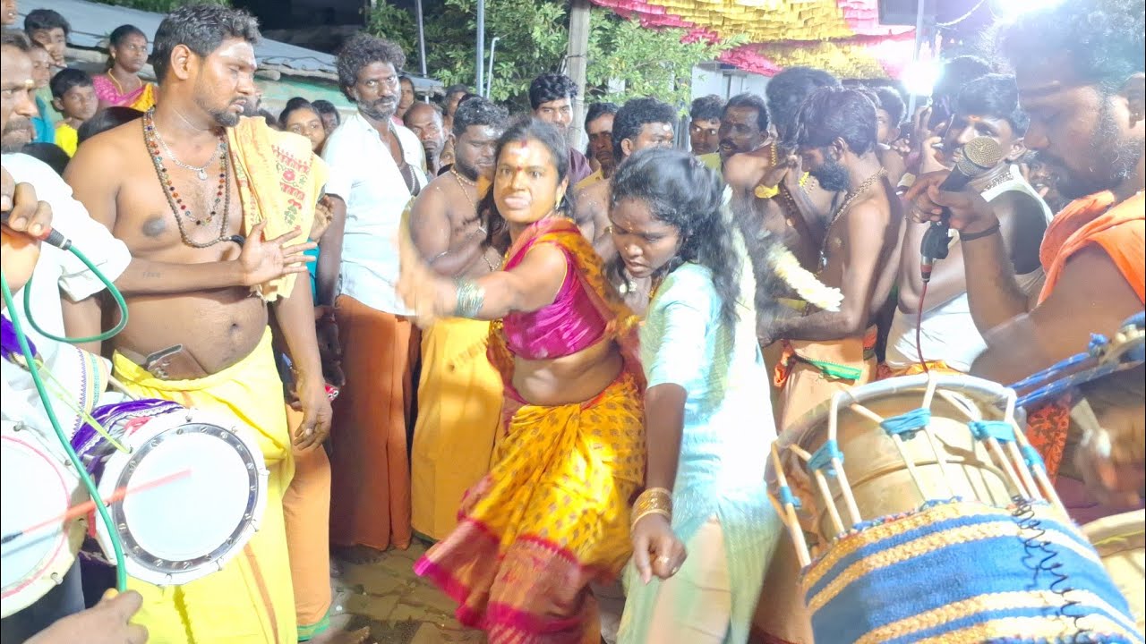 🐍பூசாரி குரல் கேட்டு #ஆக்ரோஷத்துடன் 😱பெண்கள் மீது #நாகாத்தம்மன் சாமியாட்டம்| #Nagaraj pambai music 🎵