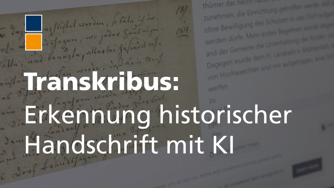 Transkribus: KI-gestützte Handschrifterkennung
