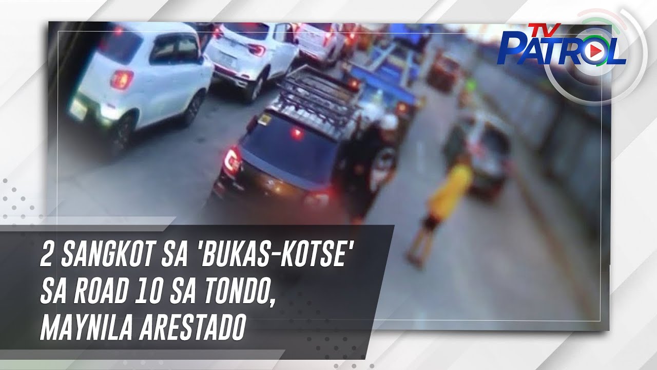 2 sangkot sa 'bukas-kotse' sa Road 10 sa Tondo, Maynila arestado | TV Patrol