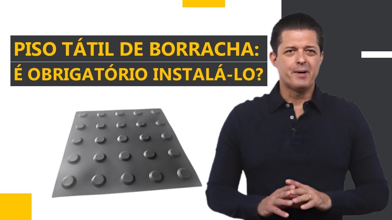 Piso tátil de borracha: é obrigatório instalá-lo?