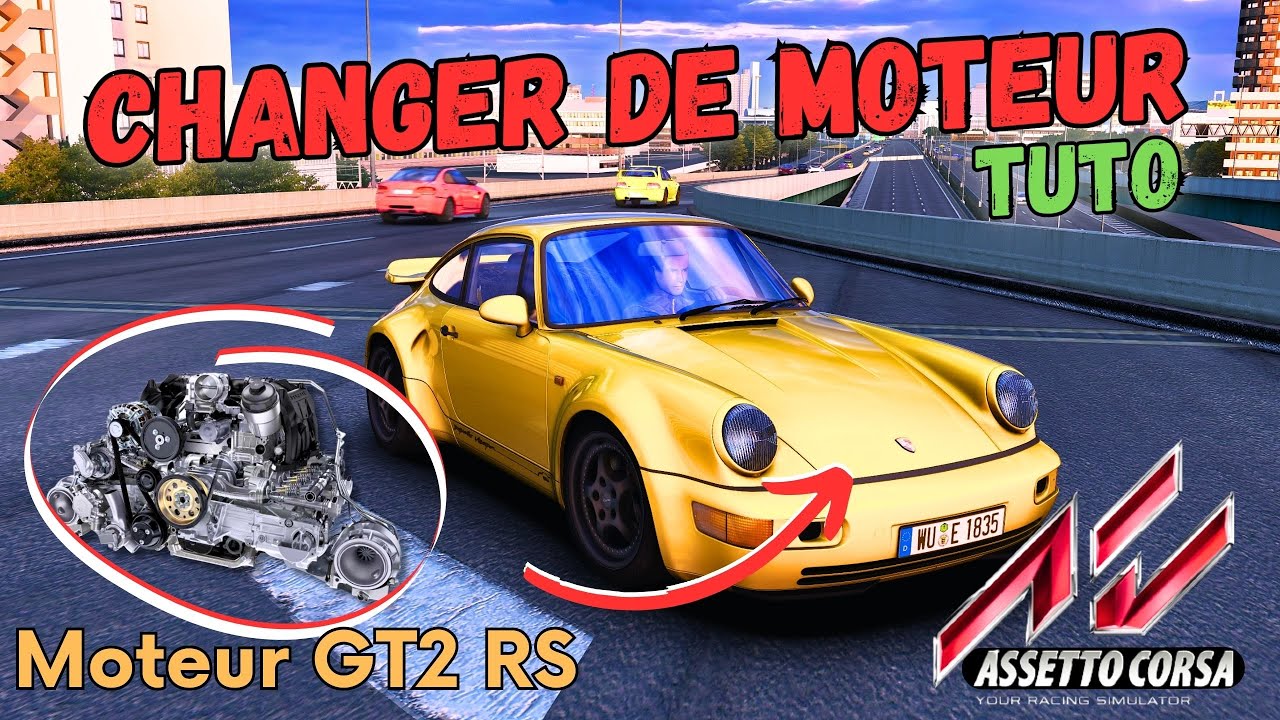 Modifier les Caractéristiques et Changer le moteur d'une voiture sur Assetto Corsa (SWAP moteur)