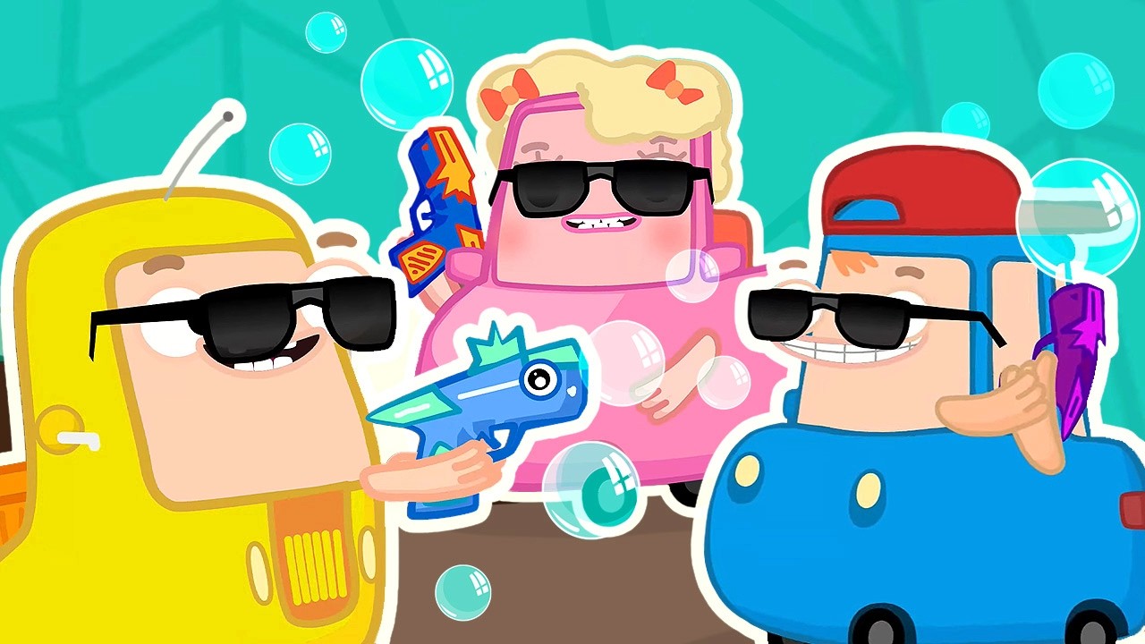 Le macchinine Wheelzy e i loro giochi all’aria aperta. Cartoni animati per bambini