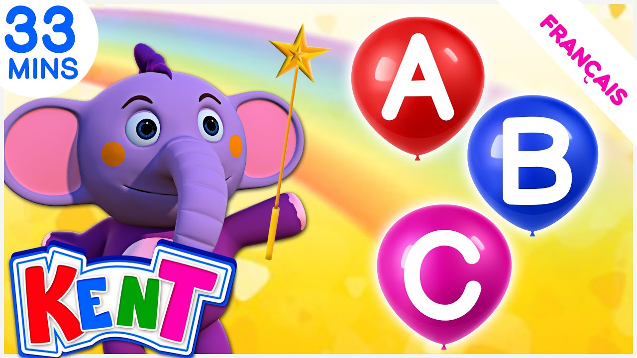 Kent the Elephant | Apprendre A B C avec des balloons | A B C chanson | Bébé Kent