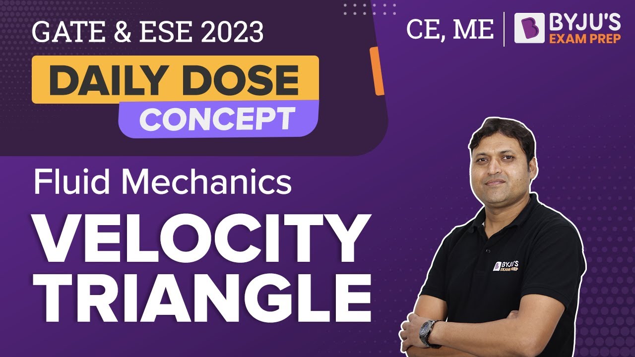 Velocity Triangle | Fluid Mechanics for GATE & ESE 2023 Civil (CE)/ Mechanical (ME) Exam